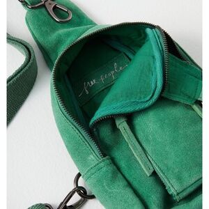 free people hudson sling bag green